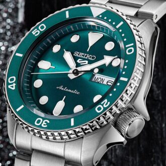 5 Sports 42,5 mm Μηχανικό Ασημί/Πράσινο