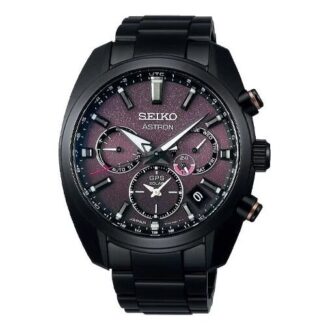 ASTRON Astron GPS Solar Dual-Time 42,7 mm Περιορισμένη έκδοση Μαύρο/Μωβ