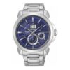 Premier Series Casual Business Αδιάβροχο Ρολόι Quartz Μπλε Καντράν Ατσάλινο Βραχιόλι