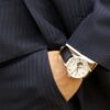 Ρολόι Presage Series Japan Λευκό καντράν Ζώνη Business 4R Κίνηση Αυτόματο / Μηχανικό Ρολόι