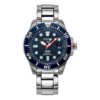 Seiko X PADI Eco Drive Ασημί/Μπλε