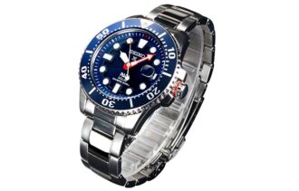 Seiko X PADI Eco Drive Ασημί/Μπλε