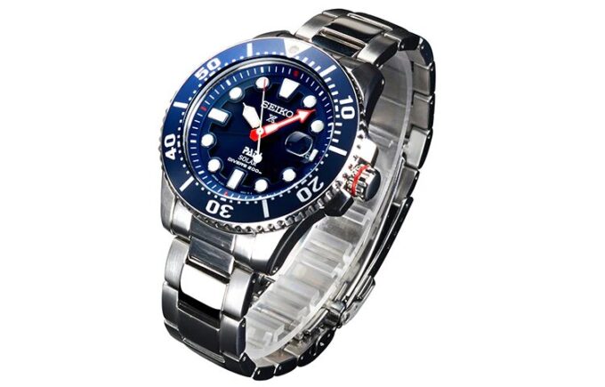 Seiko X PADI Eco Drive Ασημί/Μπλε
