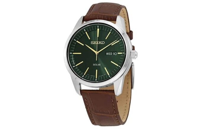 Σειρά ανδρικών ρολογιών με ηλιακή ενέργεια, καφέ