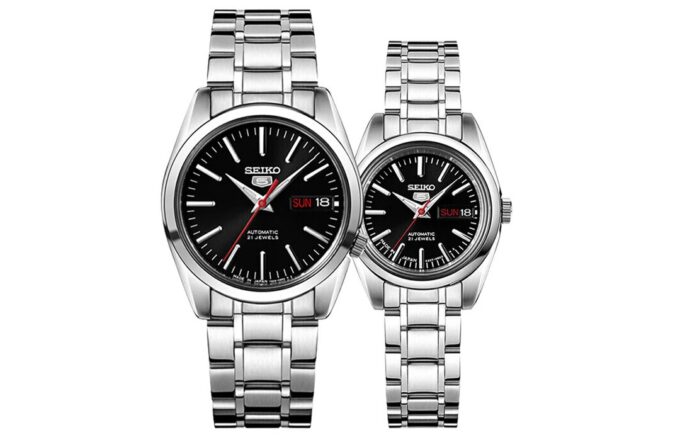 Unisex Mechanical Μαύρο/Ασημί SNKL45J1+SYMK17J1