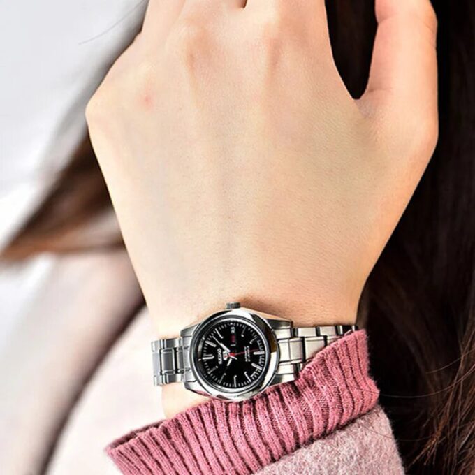 Unisex Mechanical Μαύρο/Ασημί SNKL45J1+SYMK17J1