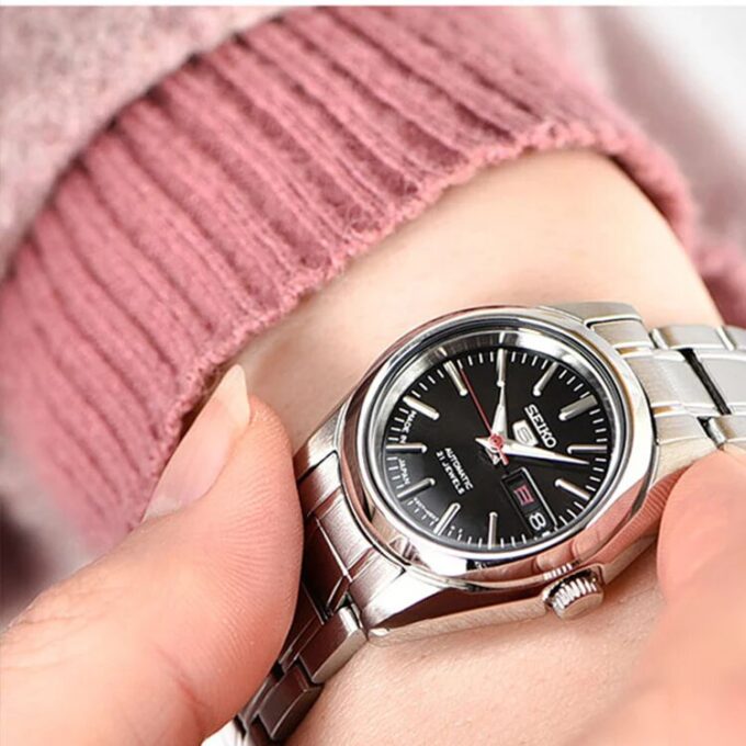 Unisex Mechanical Μαύρο/Ασημί SNKL45J1+SYMK17J1